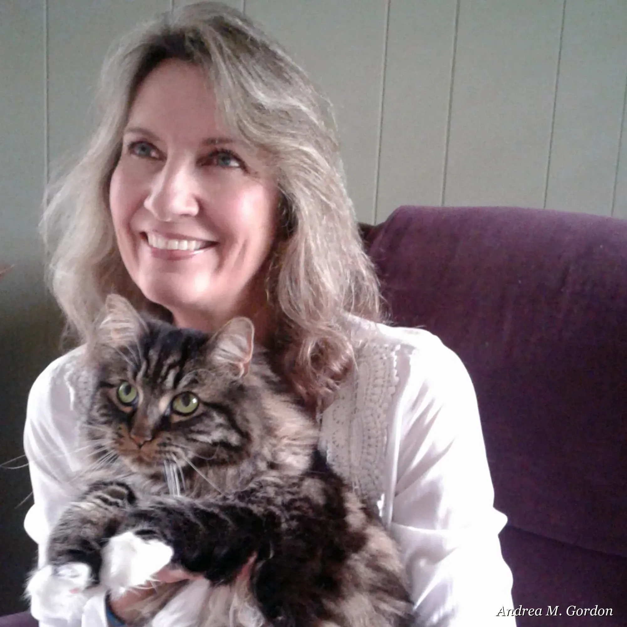 Andrea Randa holding her cat